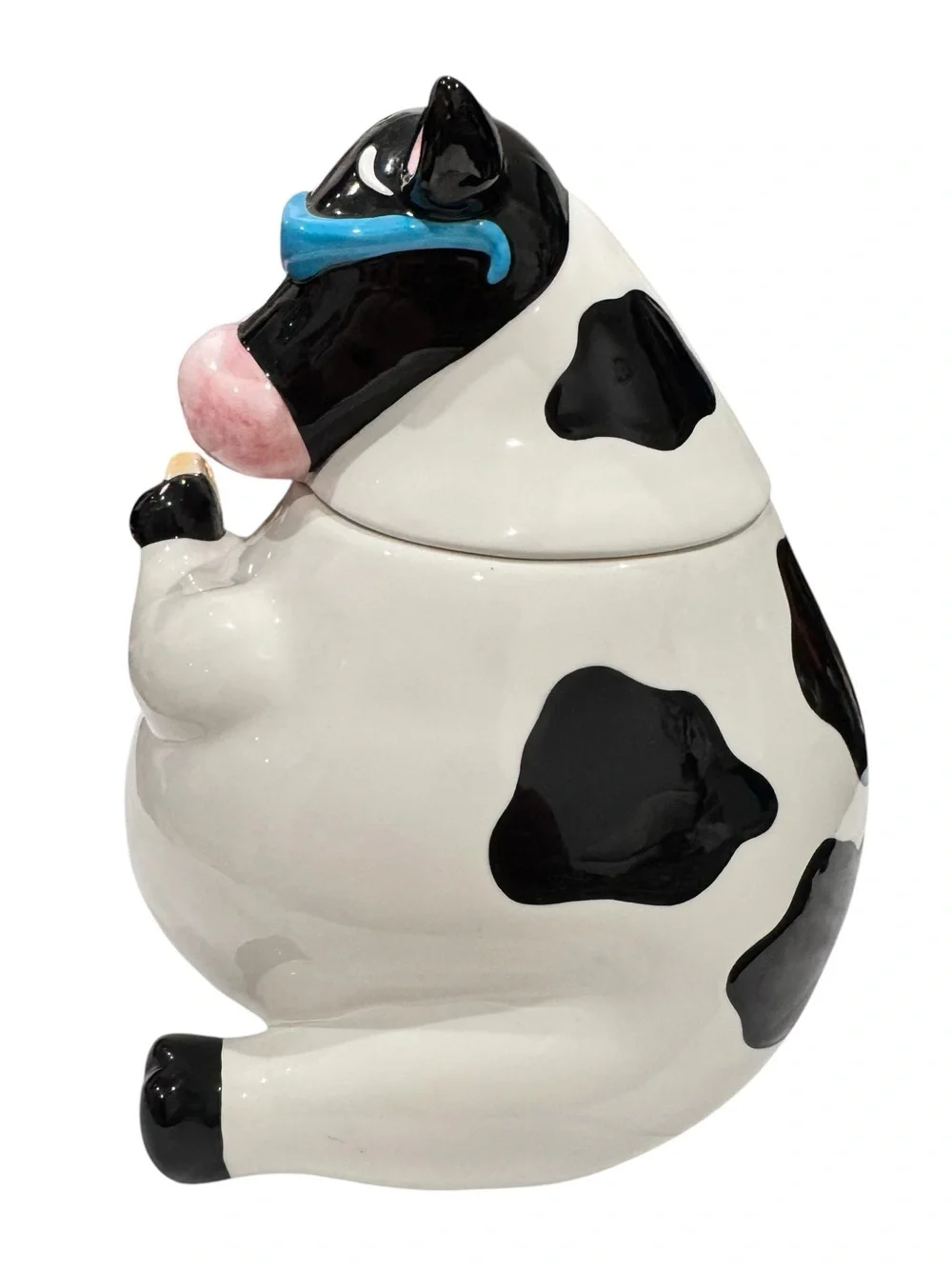 VTG ‘96 Treasure Craft Cool Cow With Sunglasses Ceramic Cookie Jar Moo Milk Farm